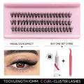 DIY Lashes Extension Kit Individual Eyelash Extension Kit Cluster Lashes Kit Lash Glue for Eyelash Extensions Makeup