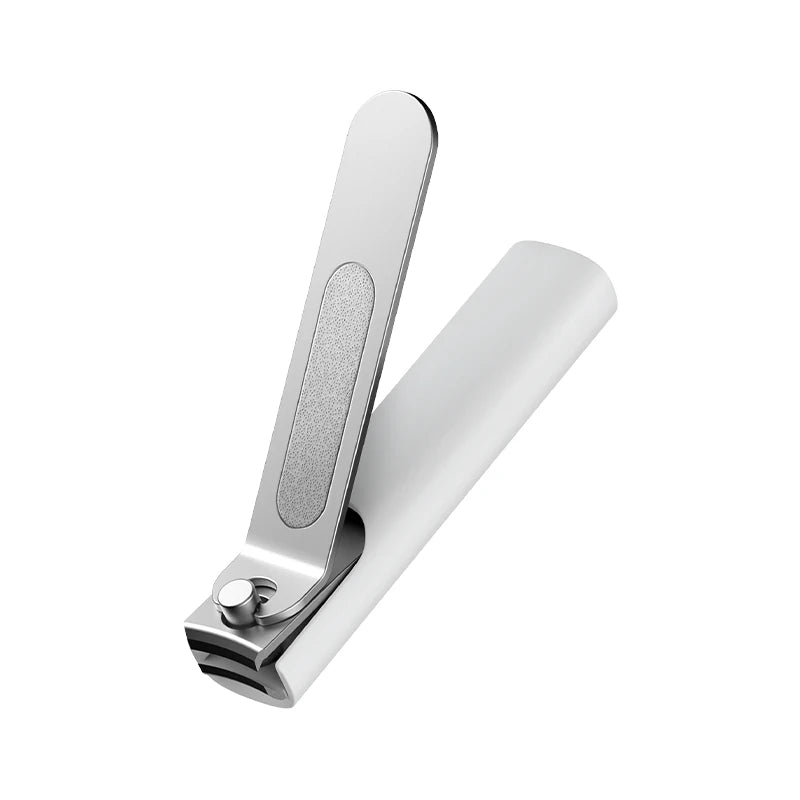 Anti-Splash Nail Clipper 420 Stainless Steel Sharp Durable Portable Pedicure Trimmer Nails File with Storage Shell