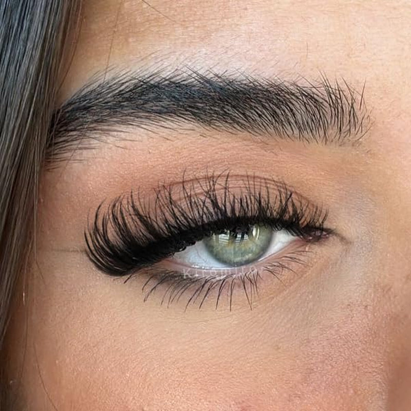 Mink Lashes Fluffy 6D False Eyelashes 17Mm Wispy Cat Eye Lashes That Look like Extensions Strip Lashes Pack