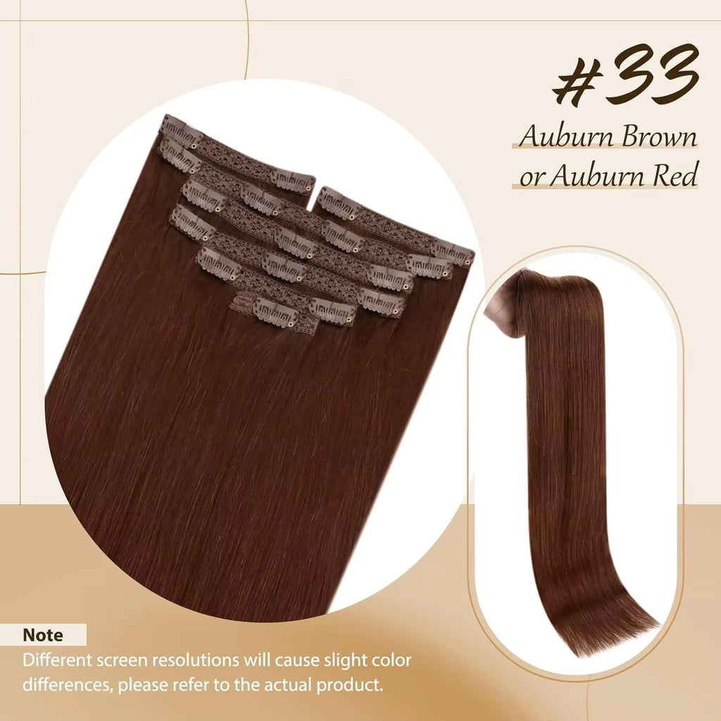 Clip in Hair Extension Human Hair Balayage Natural Human Hair Extension Human Hair Clip Extension for Women
