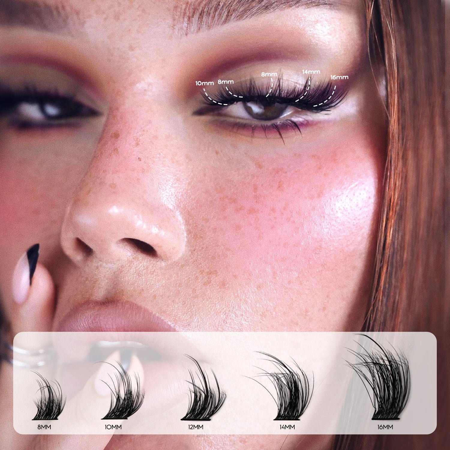 DIY Lashes Extension Kit Individual Eyelash Extension Kit Cluster Lashes Kit Lash Glue for Eyelash Extensions Makeup