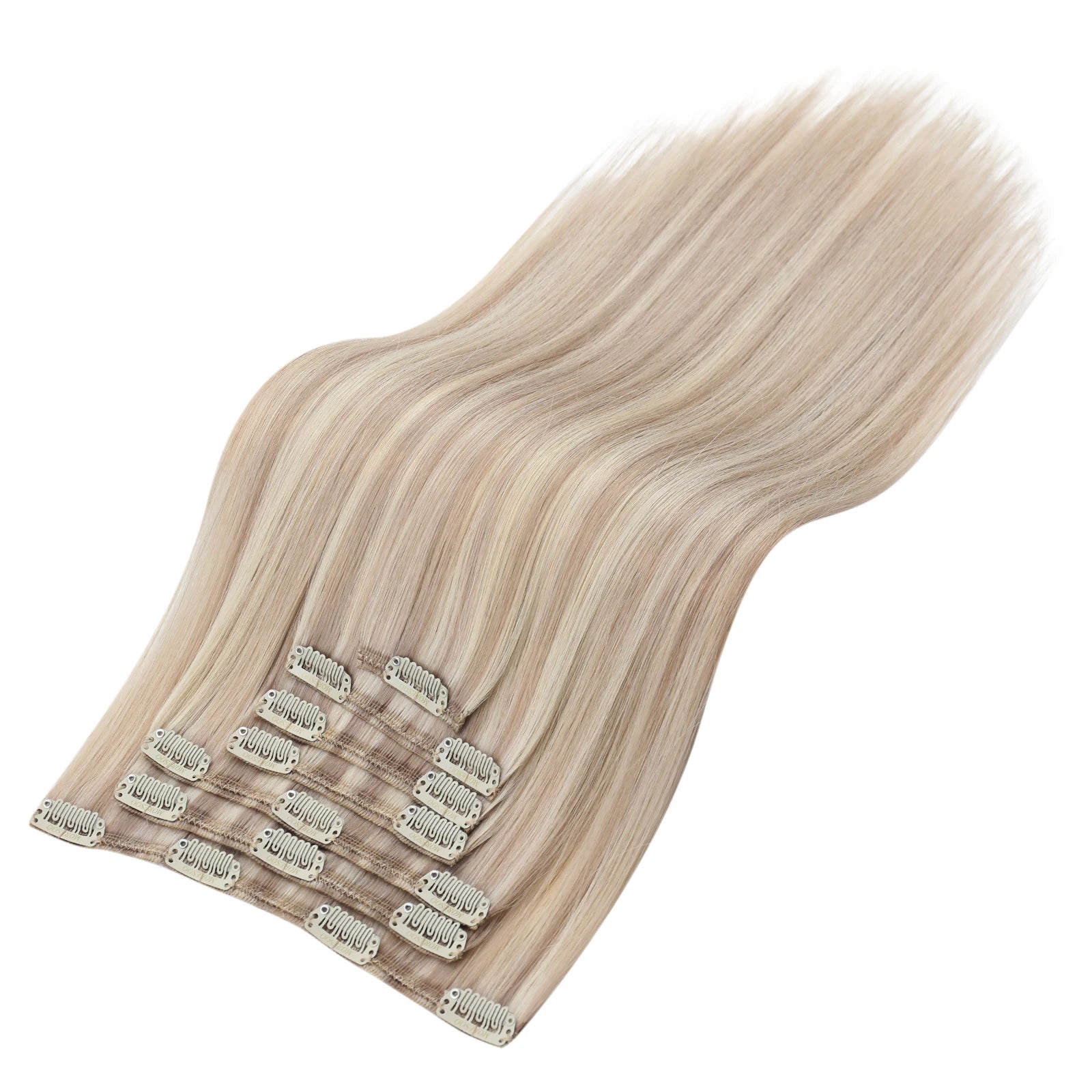 Clip in Hair Extension Human Hair Balayage Natural Human Hair Extension Human Hair Clip Extension for Women