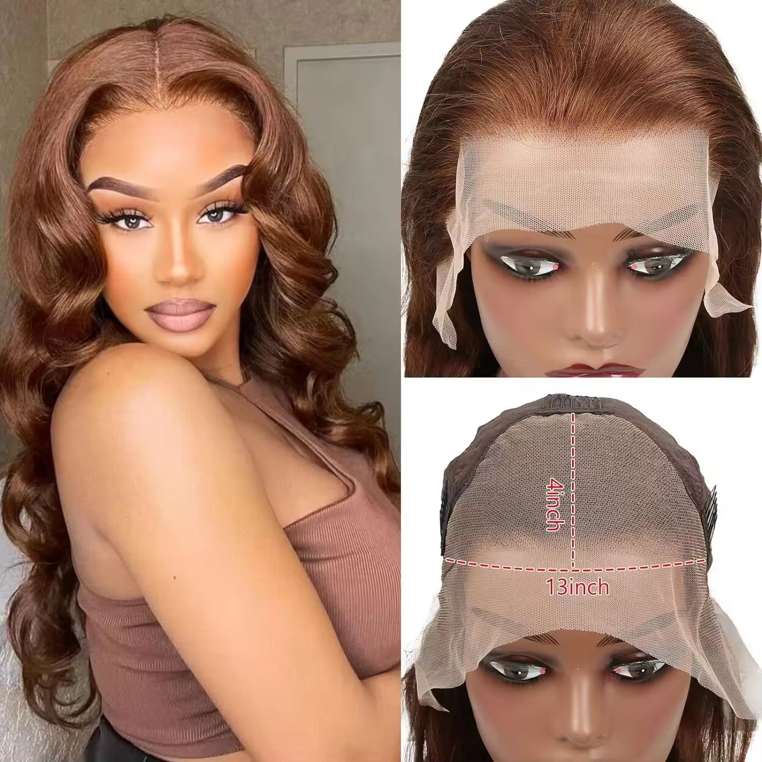 Color Brazilian Human Hair Hd Lace Frontal Wig Body Wave Virgin Hair Highlighted Wigs Human Hair Lace Front Wigs for Black Women