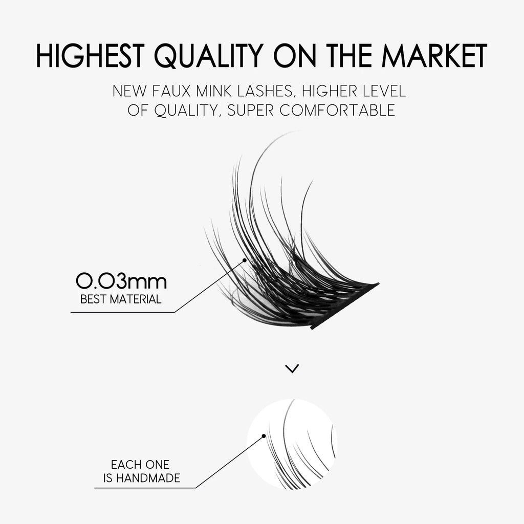 DIY Lashes Extension Kit Individual Eyelash Extension Kit Cluster Lashes Kit Lash Glue for Eyelash Extensions Makeup